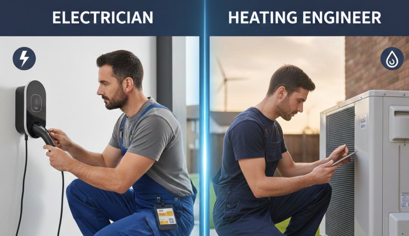 electrician vs heat engineer which pays more